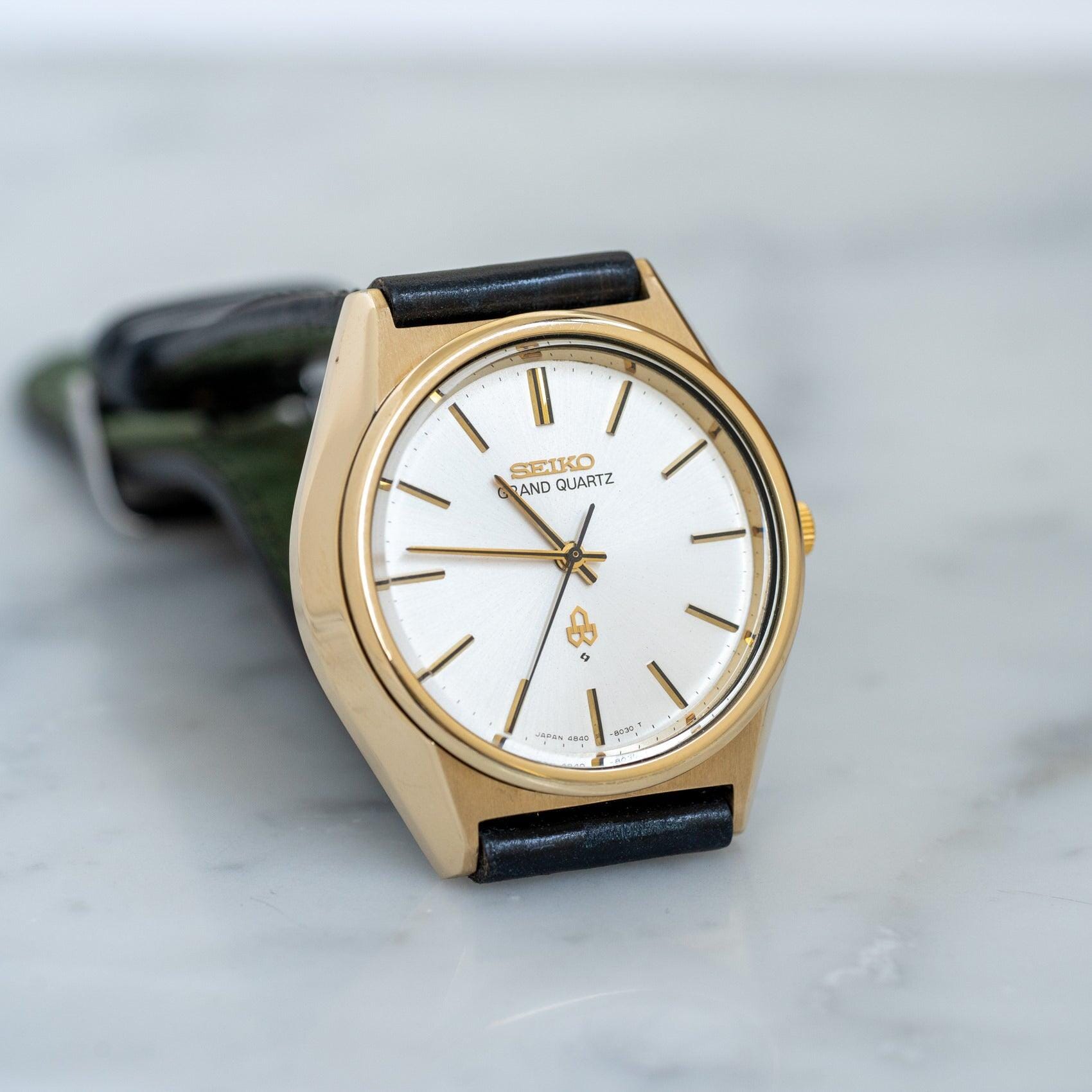 SEIKO GRAND QUARTZ 4840-8040 CAP GOLD - Arbitro