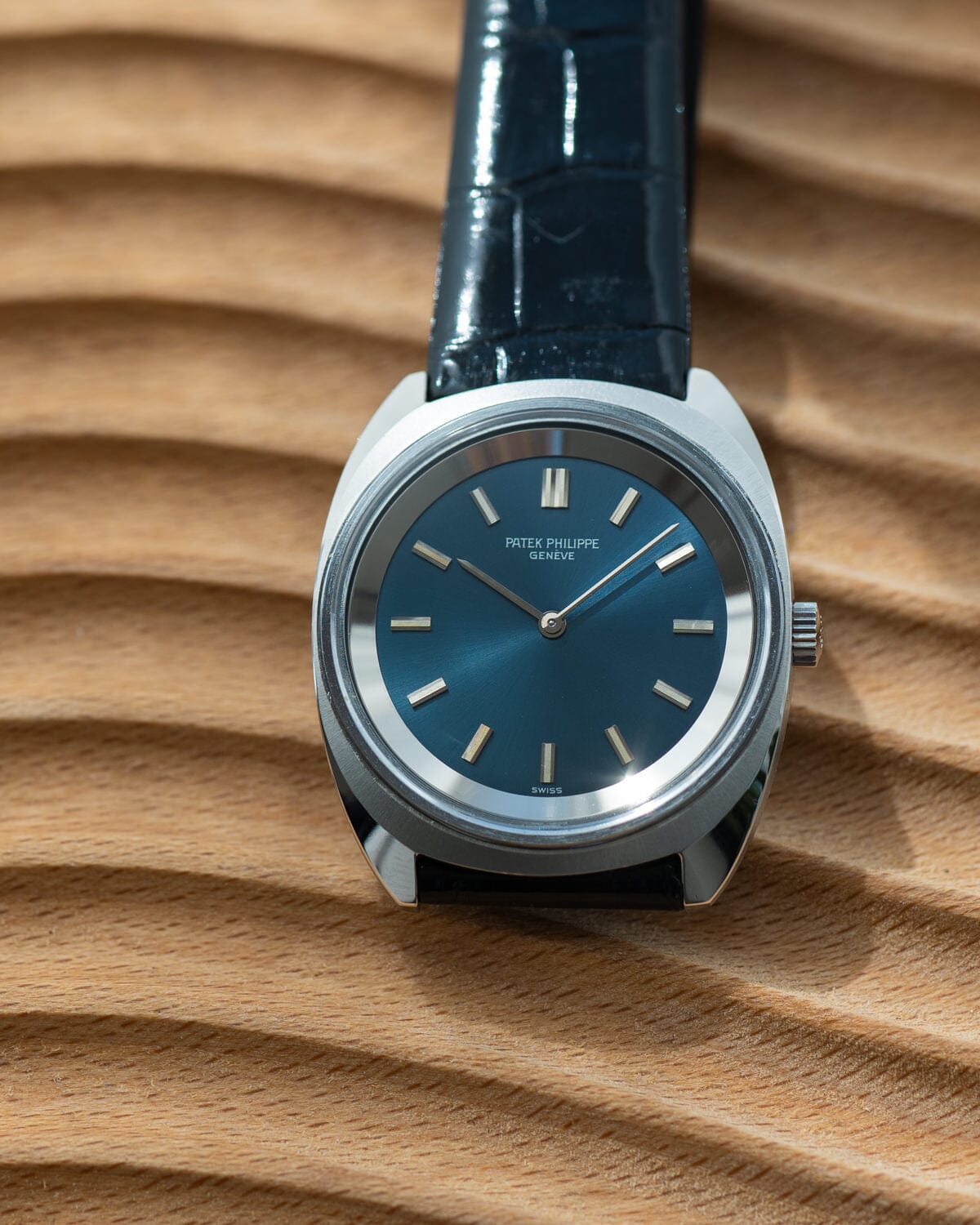 パテック フィリップ カラトラバ 3579 SS ブルーダイアル Watch PATEK PHILIPPE