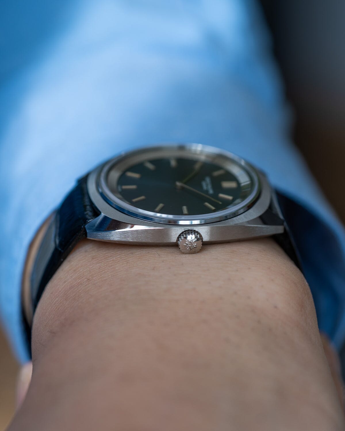 パテック フィリップ カラトラバ 3579 SS ブルーダイアル Watch PATEK PHILIPPE