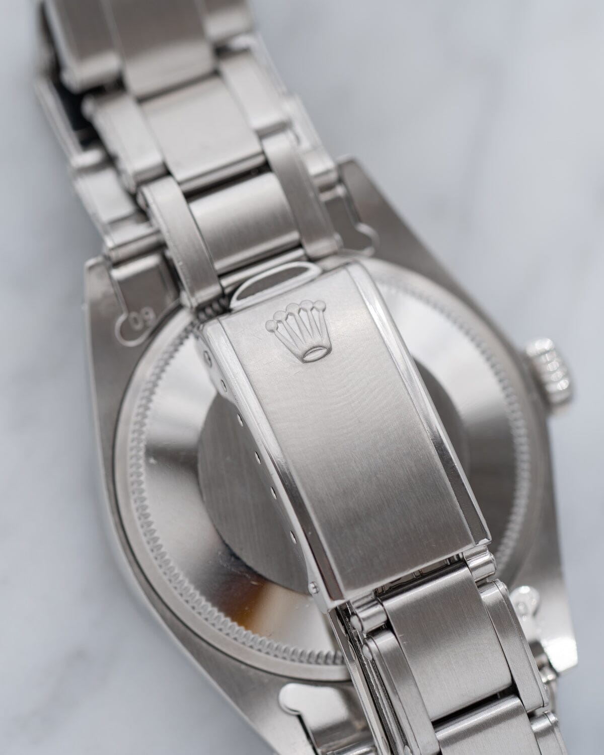 Rolex Oyster Perpetual Date 1501 Silver Dial with Riveted Bracelet Watch ROLEX