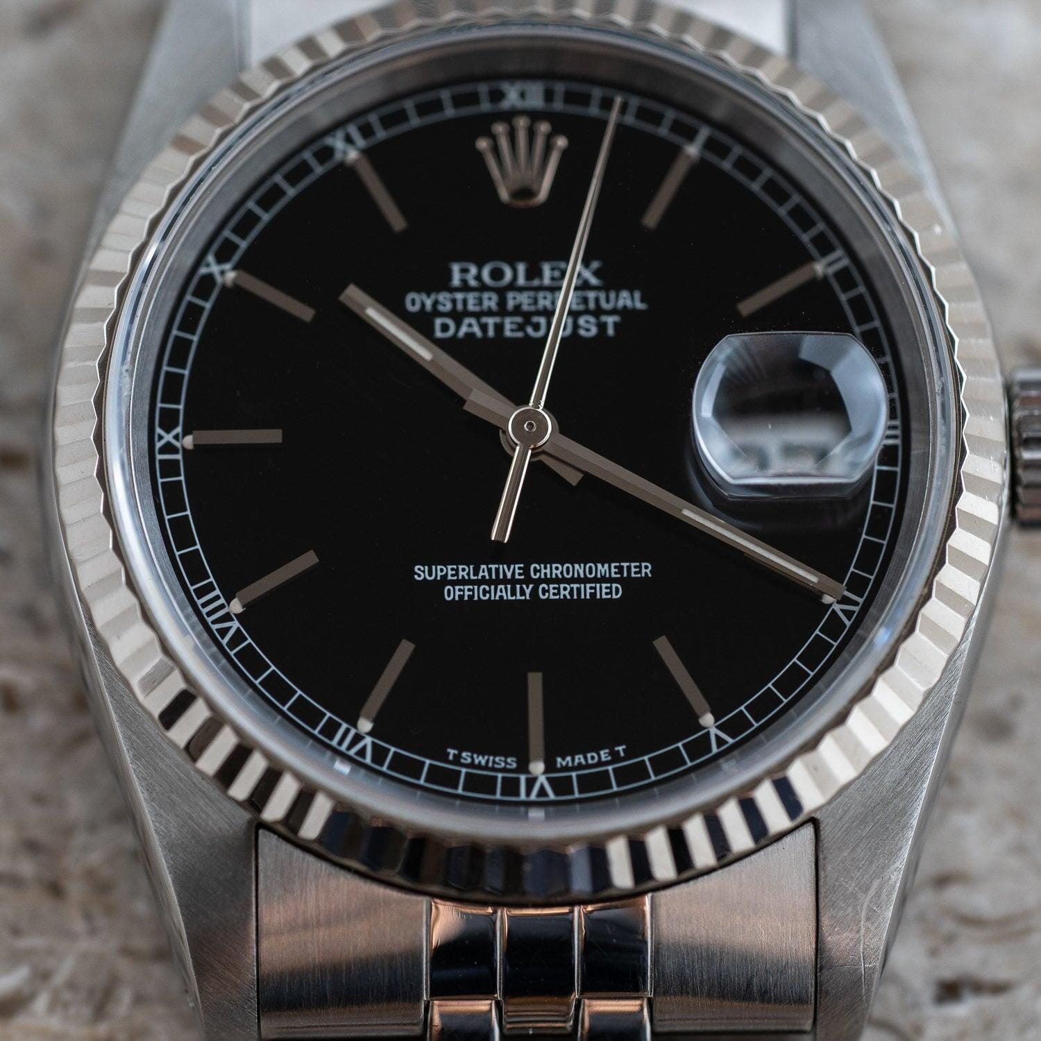 ROLEX Oyster Perpetual Datejust 16234 Black - Arbitro