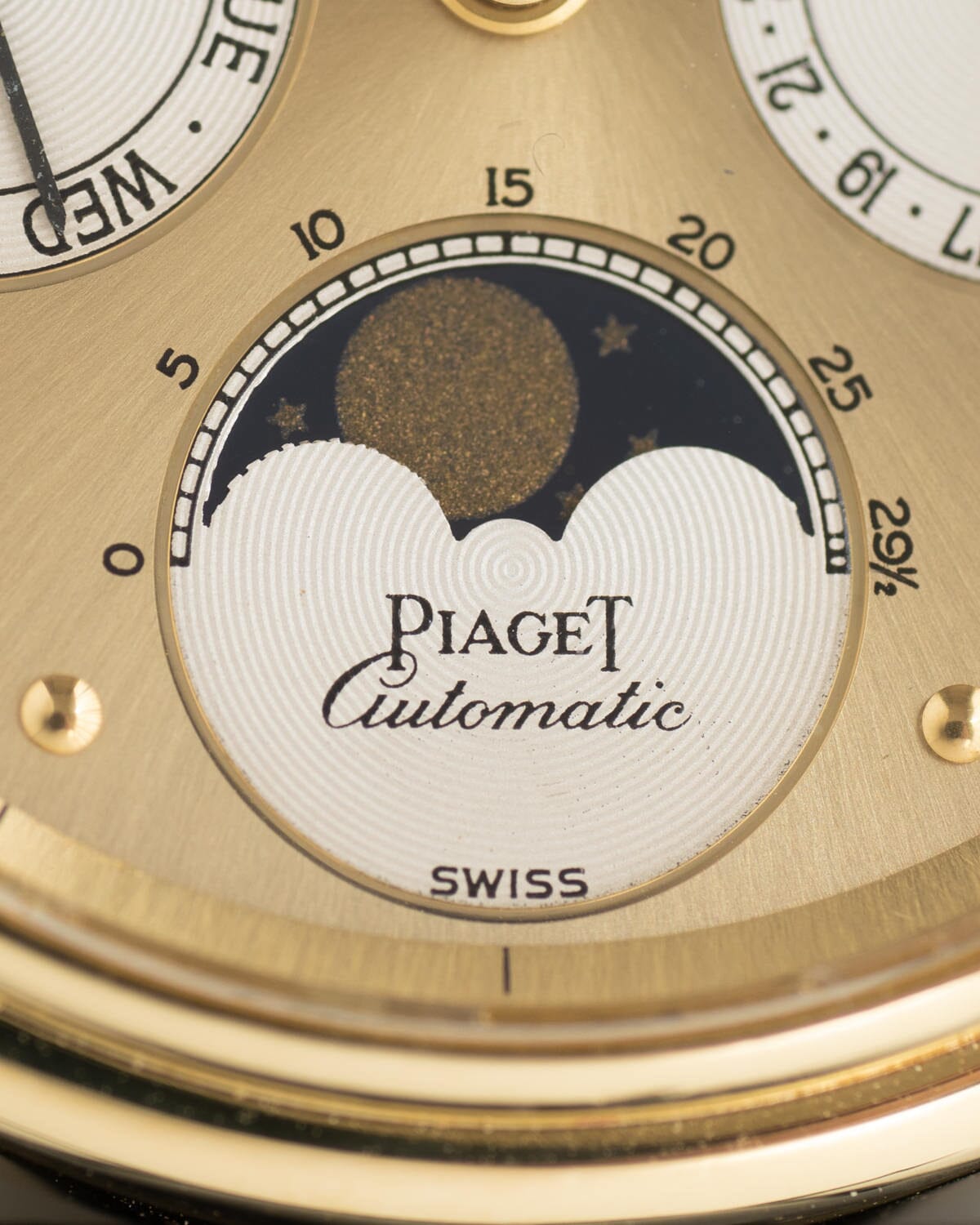 Piaget Gouverneur 15958 YG Triple Calendar Moonphase Watch PIAGET