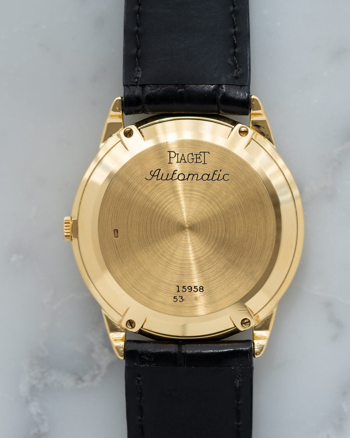 Piaget Gouverneur 15958 YG Triple Calendar Moonphase Watch PIAGET