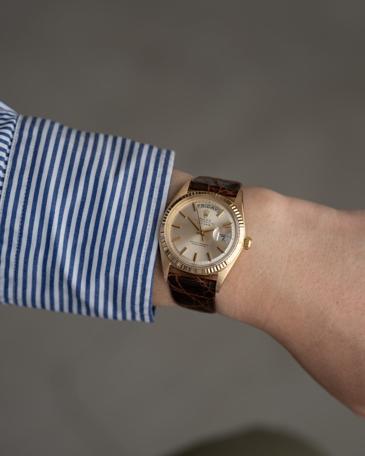 ロレックス デイデイト 1803 YG シルバーダイアル Watch ROLEX