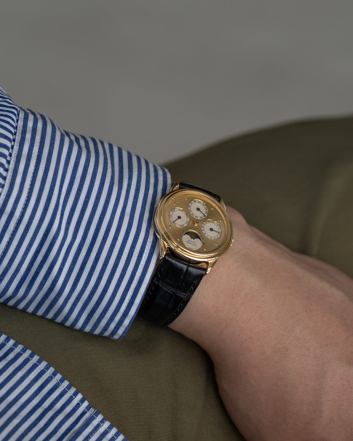 ピアジェ グベナー 15958 YG トリプルカレンダー ムーンフェイズ Watch PIAGET