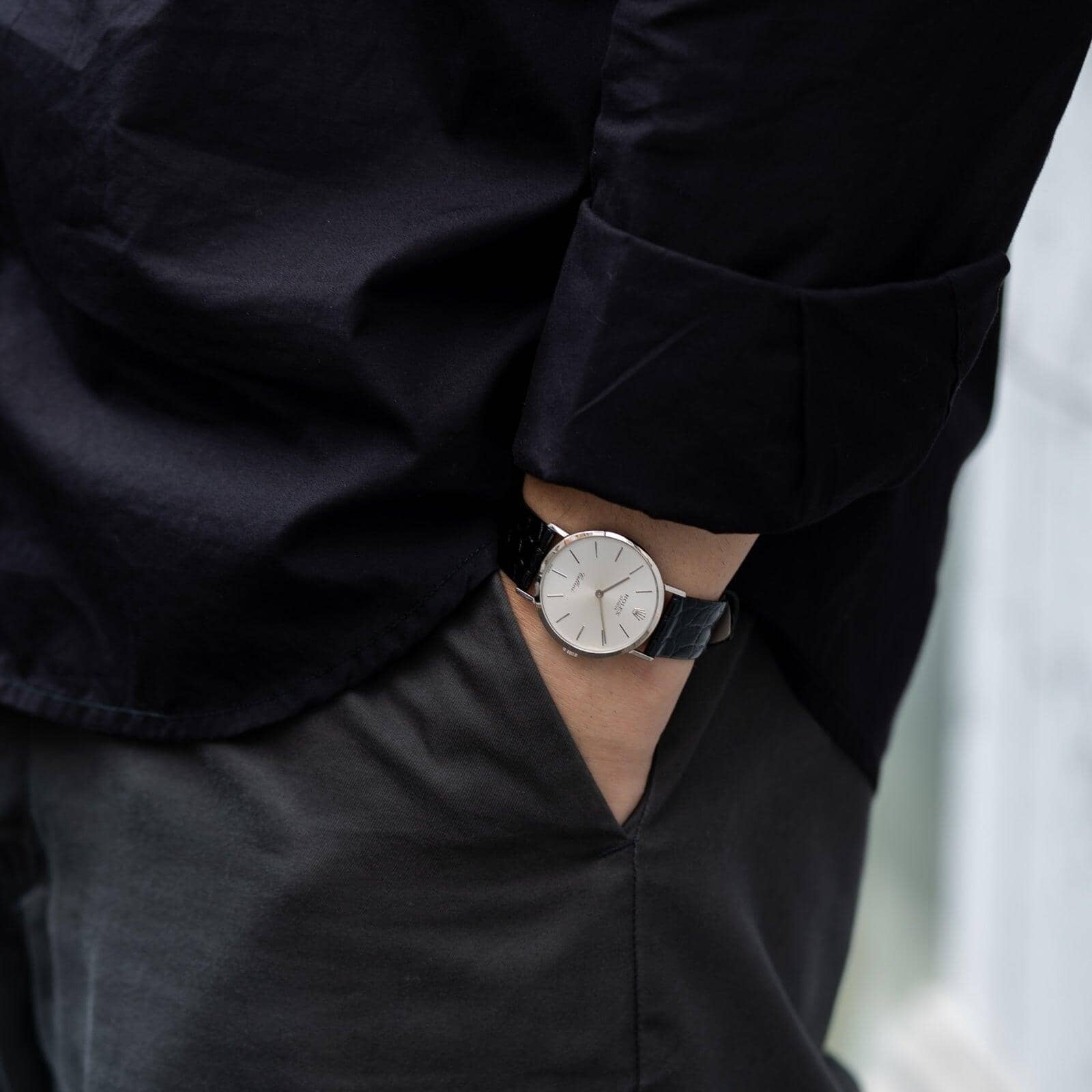 ROLEX Cellini 4112 WG Silver Dial - Arbitro