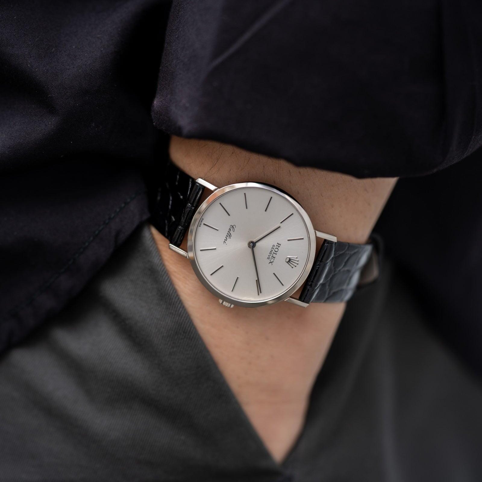 ROLEX Cellini 4112 WG Silver Dial - Arbitro