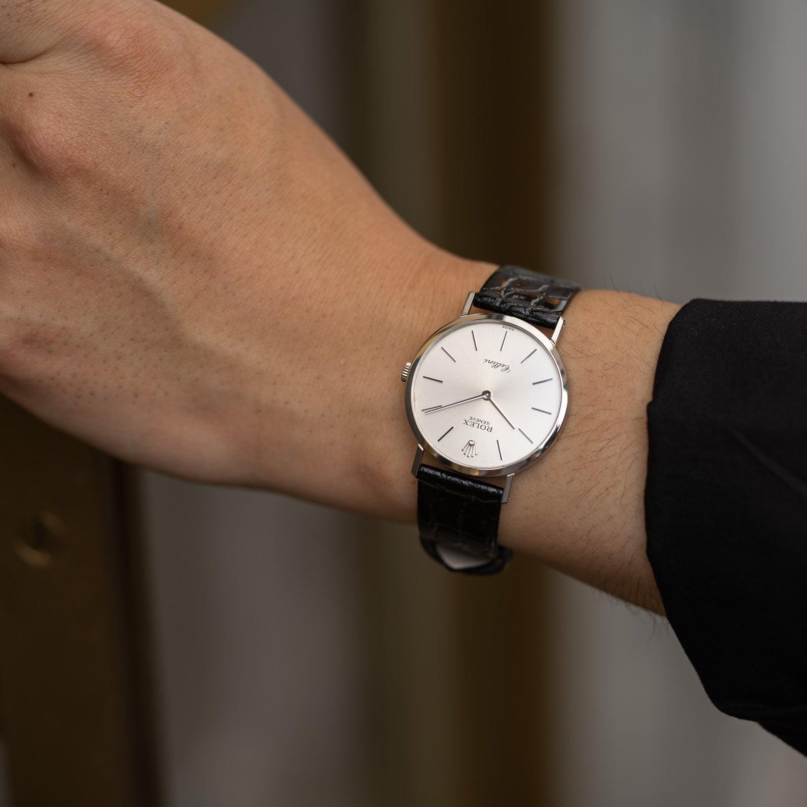 ROLEX Cellini 4112 WG Silver Dial - Arbitro
