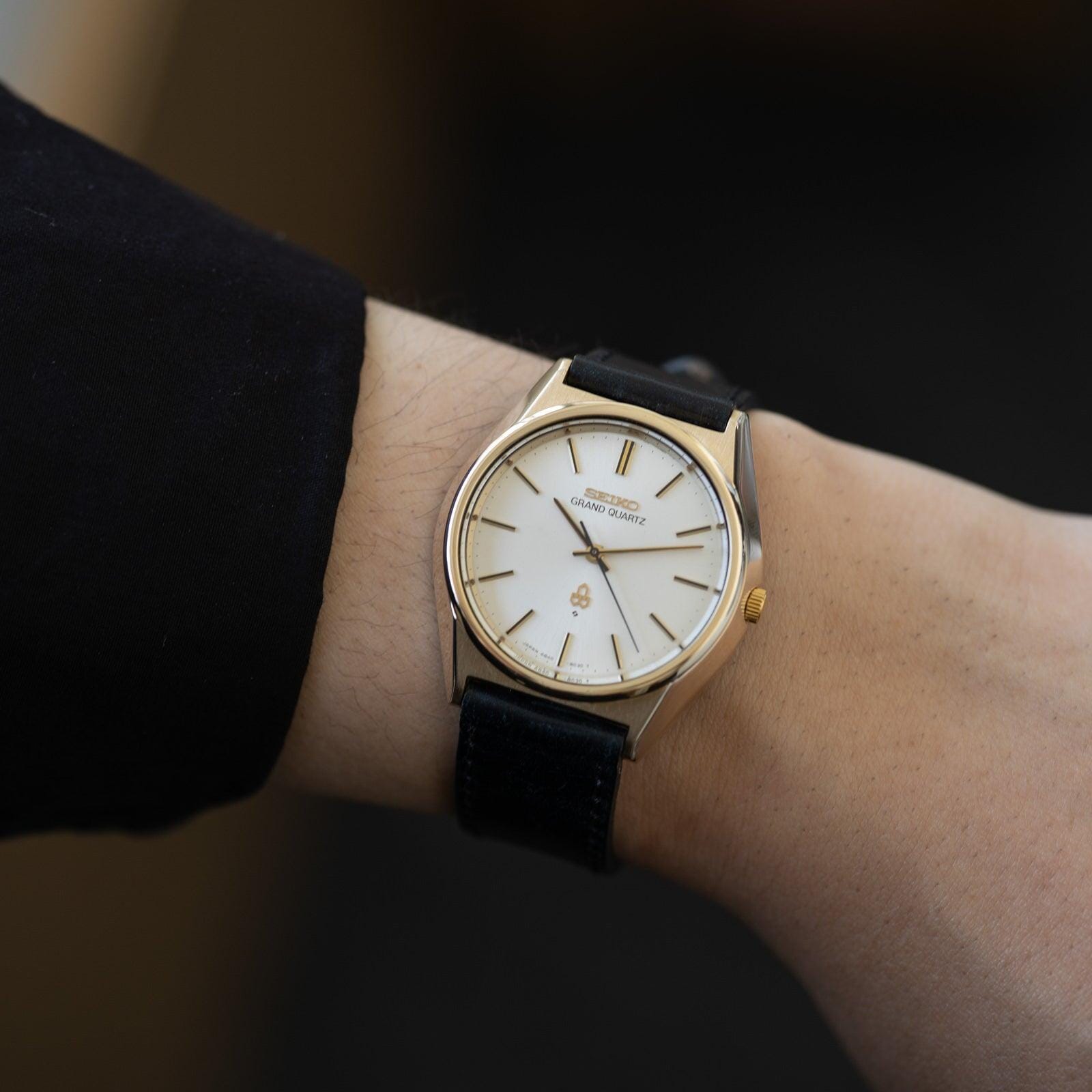 SEIKO GRAND QUARTZ 4840-8040 CAP GOLD - Arbitro