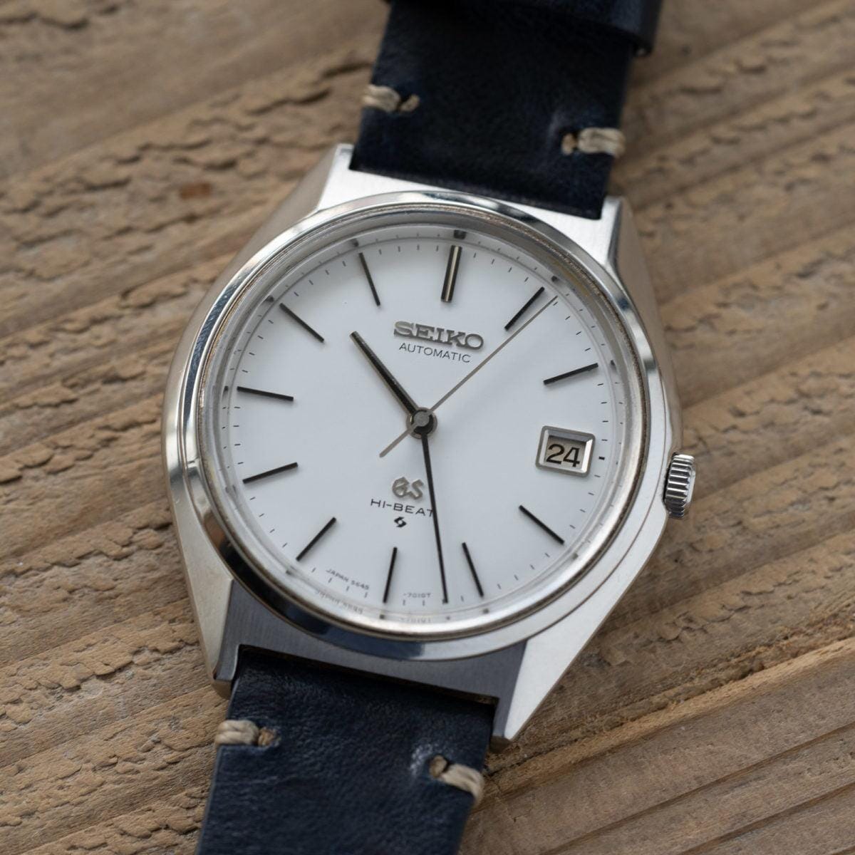 GRAND SEIKO Hi-BEAT 5645-7010 White Dial 1970s - Arbitro
