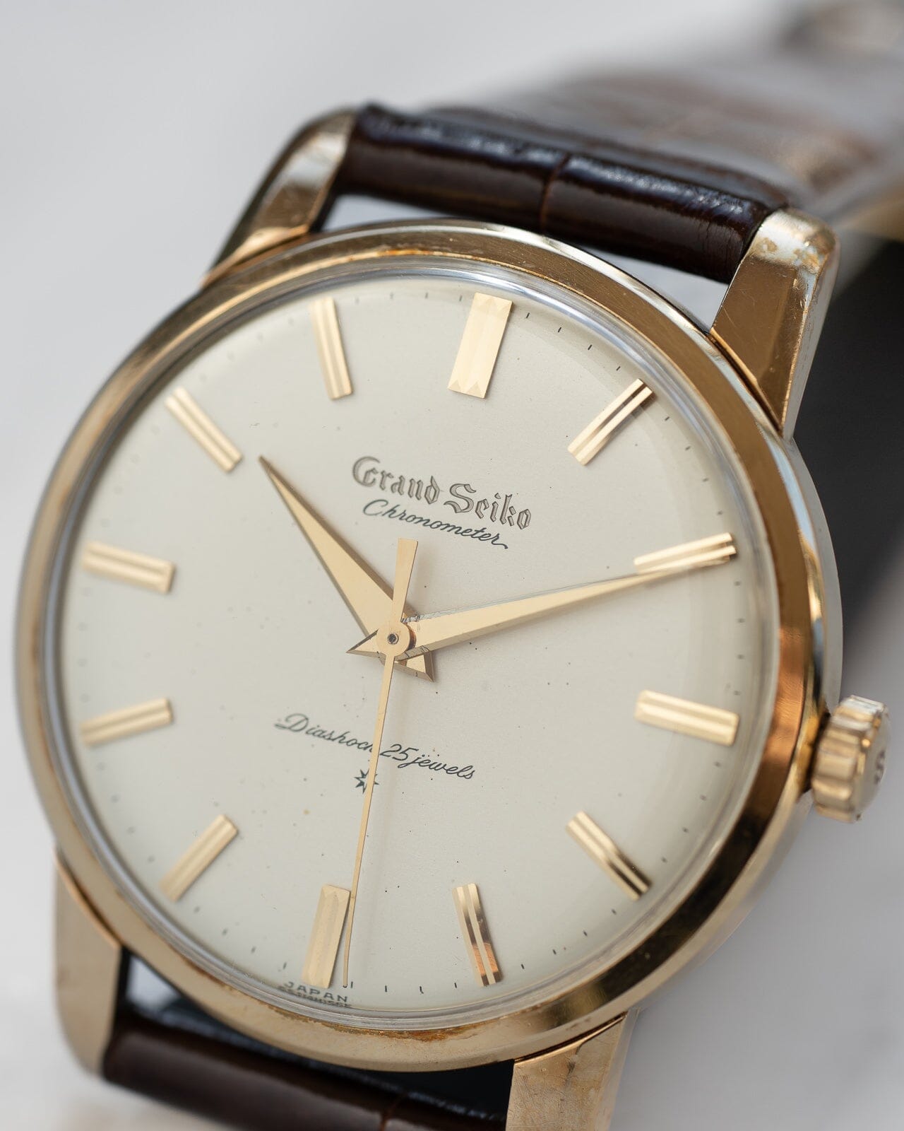 Grand Seiko First J14070 Carved Logo "Transitional" Watch SEIKO
