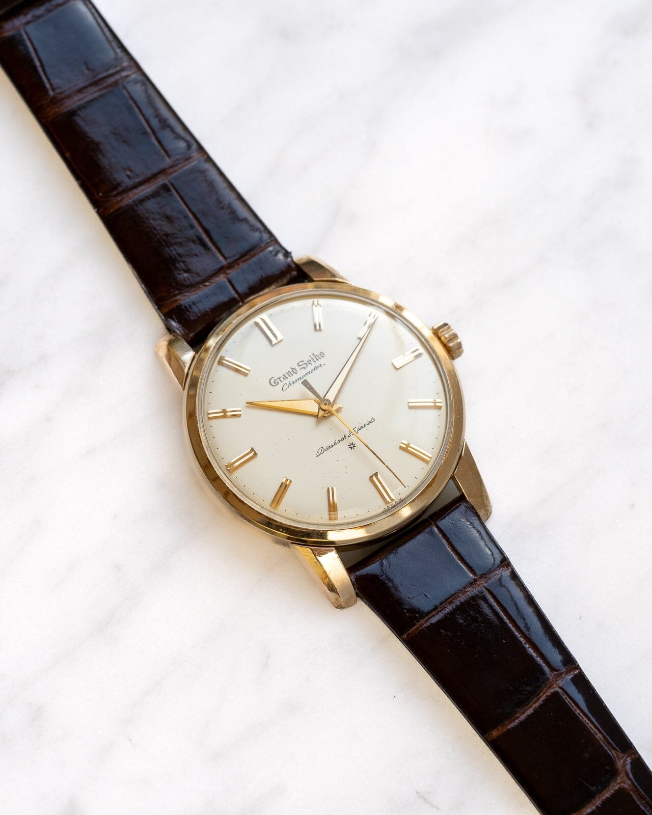 Grand Seiko First J14070 Carved Logo "Transitional" Watch SEIKO