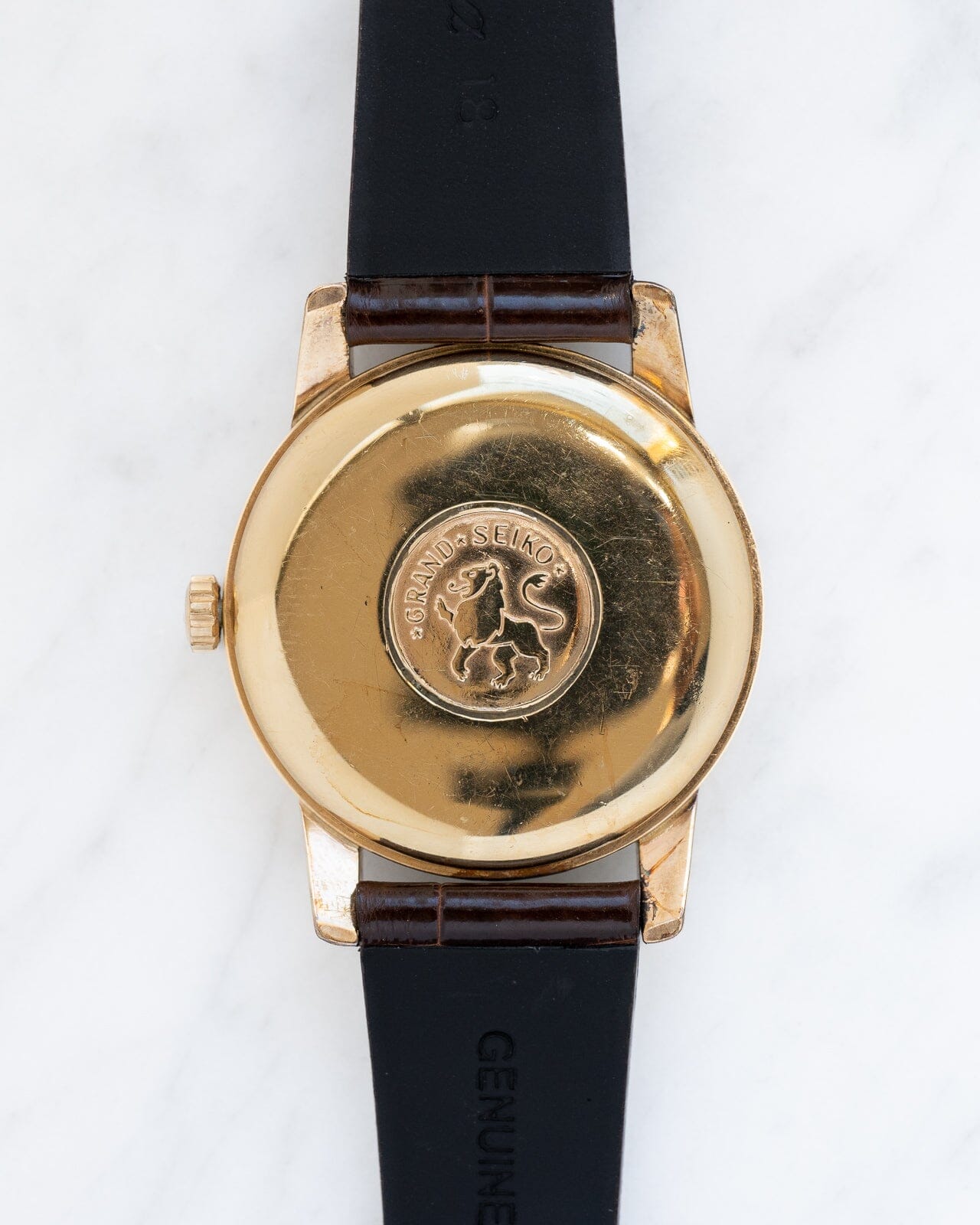 Grand Seiko First J14070 Carved Logo "Transitional" Watch SEIKO