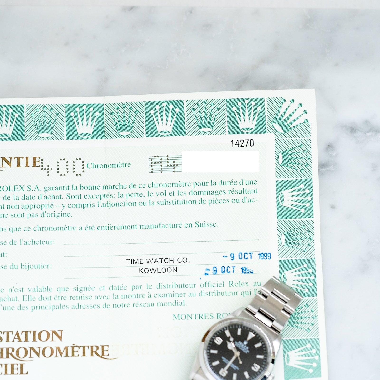 ROLEX Explorer I 14270 - Arbitro