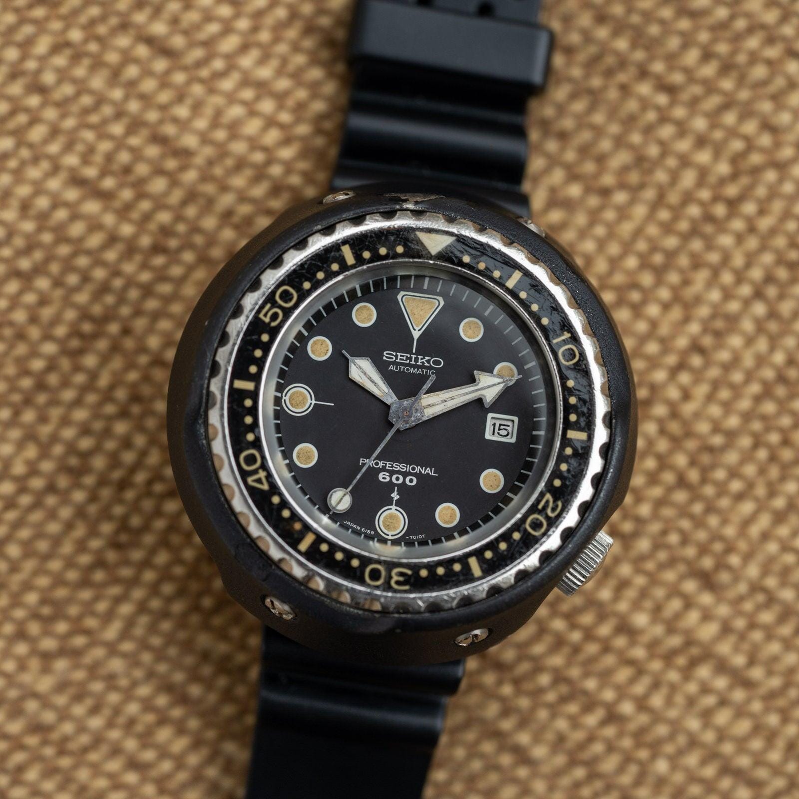 SEIKO Professional Diver 600m 6159-7010 Titanium /セイコー 600m ダイバー ツナ