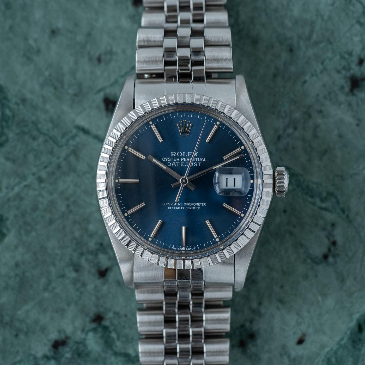 ROLEX Oyster Perpetual Datejust 16030 Blue 1980s - Arbitro