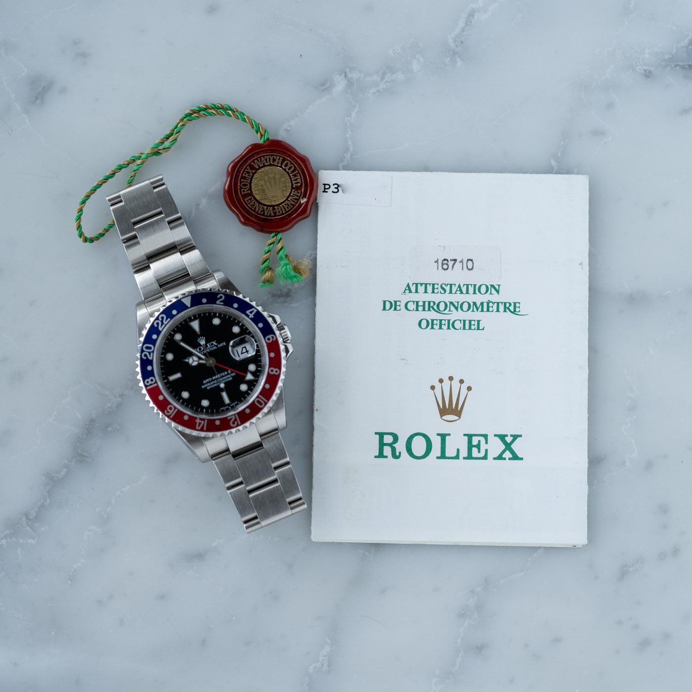 ROLEX GMT Master II 16710 Pepsi Bezel - Arbitro