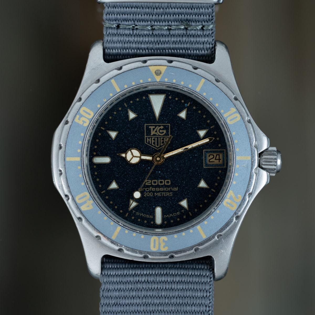 TAG HEUER Diver 972.606 Moon Dust Dial 1980s - Arbitro