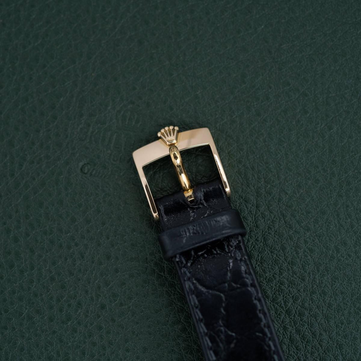 ROLEX Cellini 4103 Rectangle YG Black Dial 1970s - Arbitro