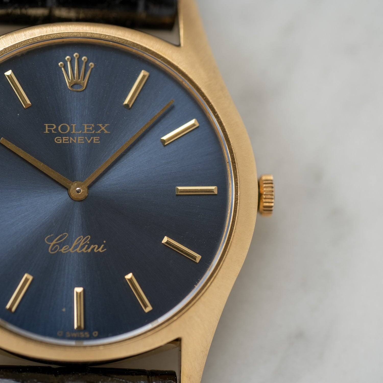 ROLEX Cellini 3804 YG Navy Dial - Arbitro